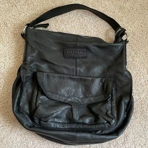 Liebeskind Berlin black leather hobo bag